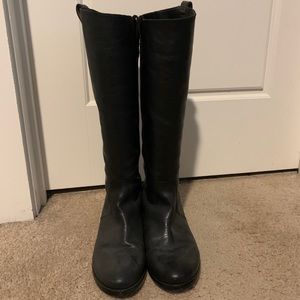 Madewell Black Riding Boots 8H